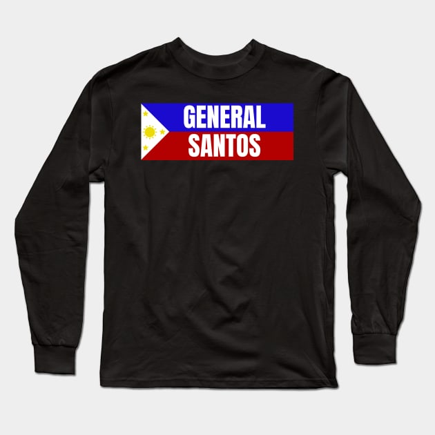 General Santos City in Philippines Flag Long Sleeve T-Shirt by aybe7elf